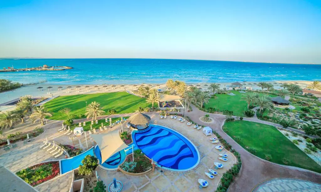 One Night Stay for Two People with Breakfast and Dinner at 5* Danat Jebel Dhanna Resort